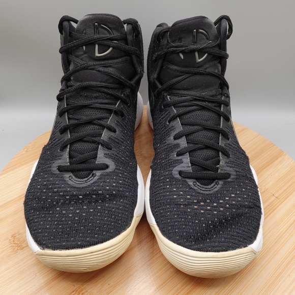 Nike Hyperdunk Sneakers Womens 10 Black/White High Basketball 897813-001 Flaws - Picture 2 of 10